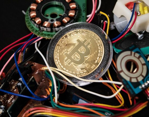 gold and silver round coin