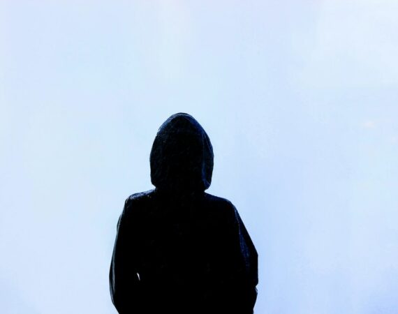 person wearing hoodie